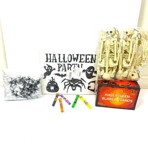 New Halloween Party Decorations 60 Bubble Wands & 101 Window/ Wall Stickers